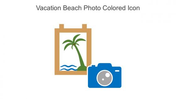 Vacation Beach Photo Colored Icon In Powerpoint Pptx Png And Editable Eps Format