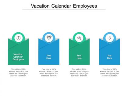 Vacation calendar employees ppt powerpoint presentation show graphics cpb