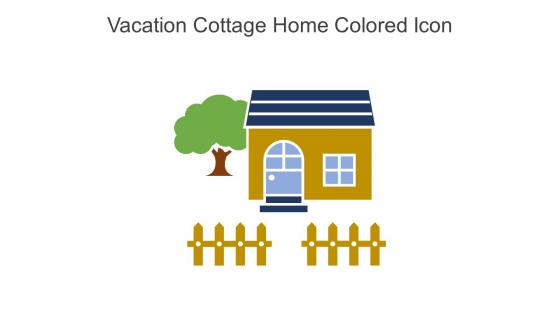 Vacation Cottage Home Colored Icon In Powerpoint Pptx Png And Editable Eps Format