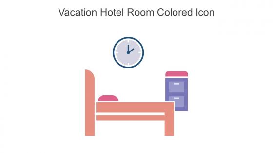 Vacation Hotel Room Colored Icon In Powerpoint Pptx Png And Editable Eps Format