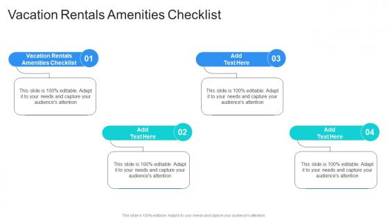 Vacation Rentals Amenities Checklist In Powerpoint And Google Slides Cpb