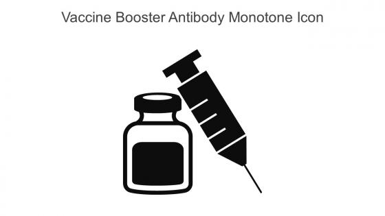 Vaccine Booster Antibody Monotone Icon In Powerpoint Pptx Png And Editable Eps Format