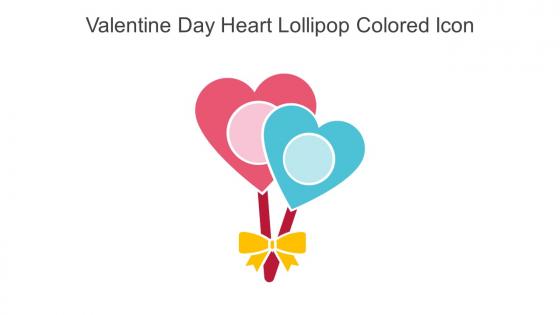 Valentine Day Heart Lollipop Colored Icon In Powerpoint Pptx Png And Editable Eps Format
