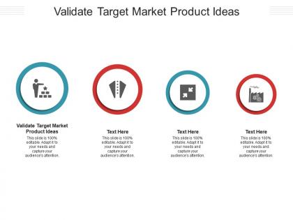 Validate target market product ideas ppt powerpoint presentation file show cpb