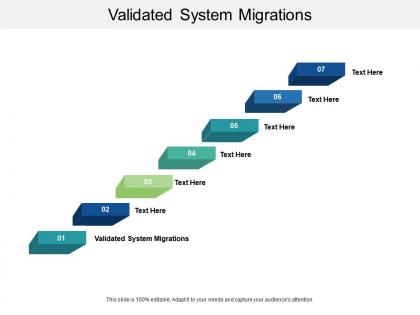 Validated system migrations ppt powerpoint presentation icon background cpb
