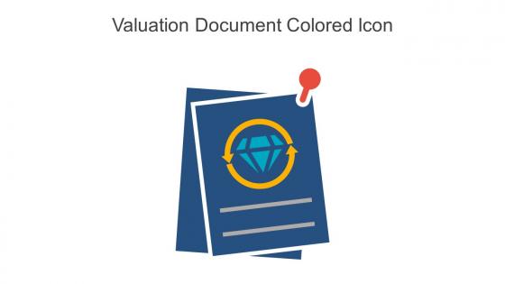 Valuation Document Colored Icon In Powerpoint Pptx Png And Editable Eps Format