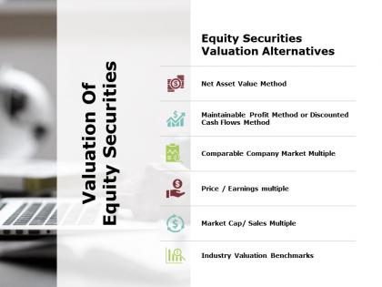 Valuation of equity securities earnings multiple ppt powerpoint infographics