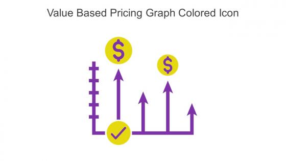 Value Based Pricing Graph Colored Icon In Powerpoint Pptx Png And Editable Eps Format