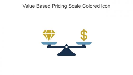 Value Based Pricing Scale Colored Icon In Powerpoint Pptx Png And Editable Eps Format