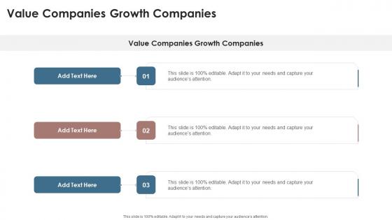 Value Companies Growth Companies In Powerpoint And Google Slides Cpb