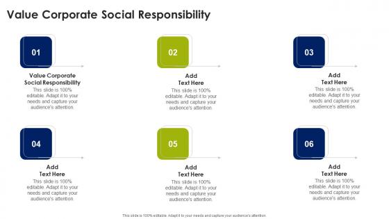 Value Corporate Social Responsibility In Powerpoint And Google Slides Cpb