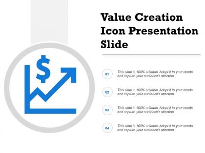 Value creation icon presentation slide