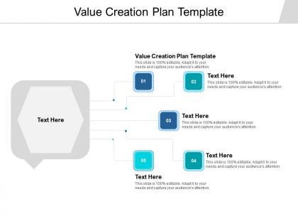 Value creation plan template ppt powerpoint presentation show outline cpb