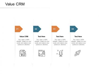 Value crm ppt powerpoint presentation outline demonstration cpb