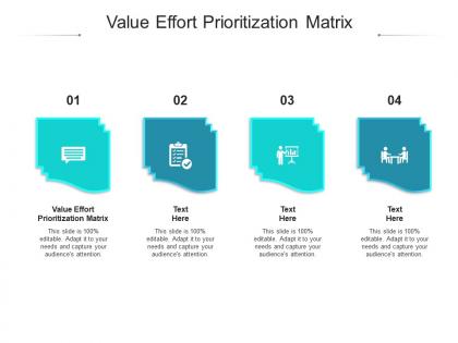Value effort prioritization matrix ppt powerpoint presentation summary templates cpb