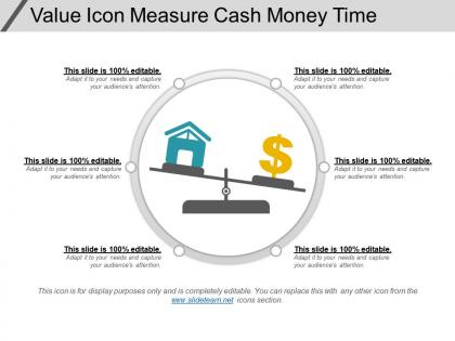 Value icon measure cash money time