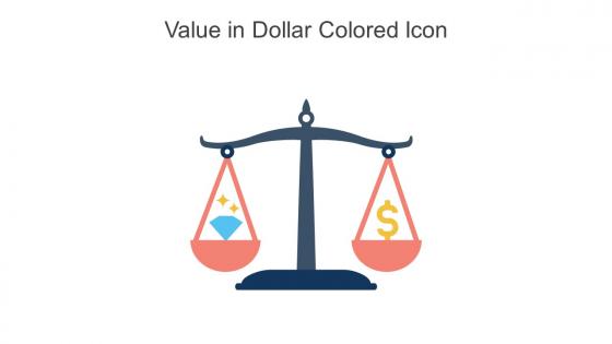 Value In Dollar Colored Icon In Powerpoint Pptx Png And Editable Eps Format