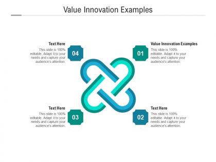 Value innovation examples ppt powerpoint presentation ideas format cpb