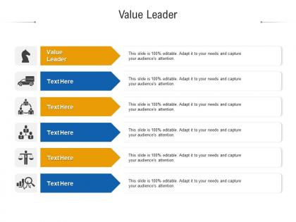 Value leader ppt powerpoint presentation portfolio graphic tips cpb