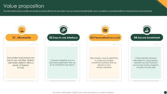 Value Proposition Online Cash Payment Platform Pitch Deck