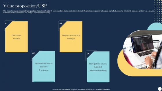 Value Proposition USP NTA Solution Company Investor Funding Elevator Pitch Deck