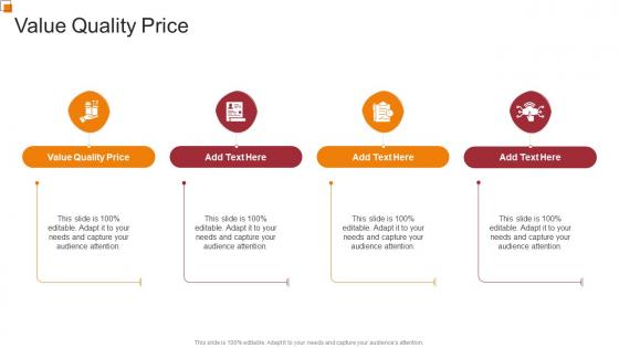 Value Quality Price In Powerpoint And Google Slides Cpb
