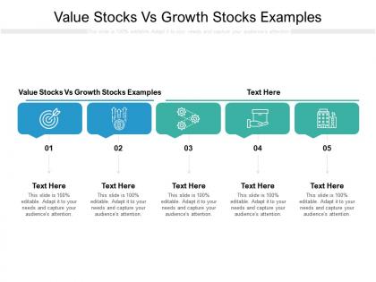 Value stocks vs growth stocks examples ppt powerpoint presentation infographics example cpb