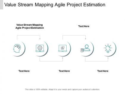 Value stream mapping agile project estimation ppt powerpoint presentation layouts aids cpb