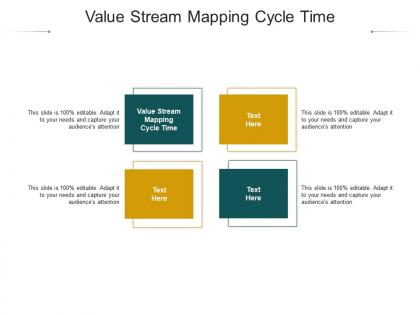 Value stream mapping cycle time ppt powerpoint presentation gallery example topics cpb