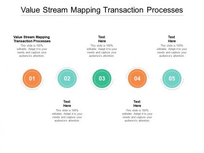 Value stream mapping transaction processes ppt powerpoint presentation inspiration cpb