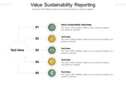Value sustainability reporting ppt powerpoint presentation ideas design inspiration cpb