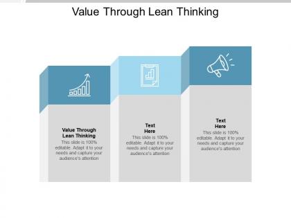 Value through lean thinking ppt powerpoint presentation file visuals cpb