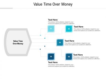 Value time over money ppt powerpoint presentation infographics maker cpb