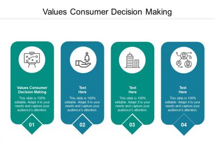 Values consumer decision making ppt powerpoint presentation icon background images cpb