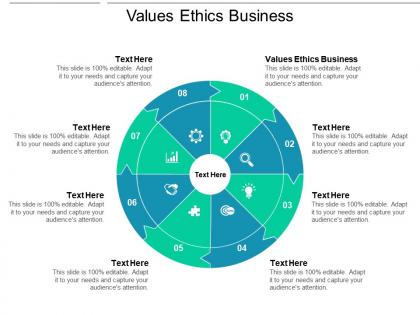 Values ethics business ppt powerpoint presentation portfolio sample cpb