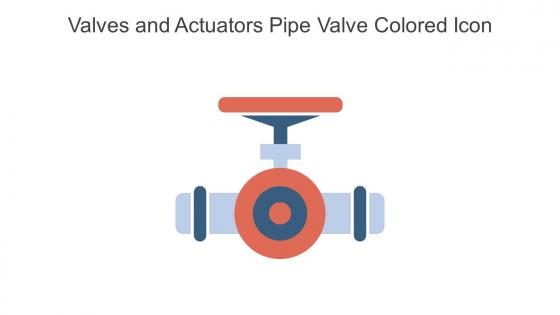 Valves And Actuators Pipe Valve Colored Icon In Powerpoint Pptx Png And Editable Eps Format
