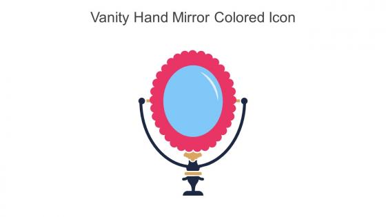 Vanity Hand Mirror Colored Icon In Powerpoint Pptx Png And Editable Eps Format