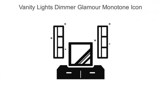 Vanity Lights Dimmer Glamour Monotone Icon In Powerpoint Pptx Png And Editable Eps Format