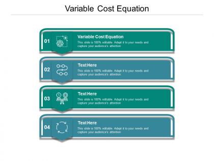 Variable cost equation ppt powerpoint presentation infographics file formats cpb