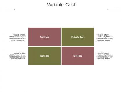 Variable cost ppt powerpoint presentation ideas design ideas cpb