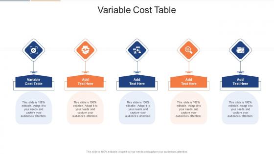 Variable Cost Table In Powerpoint And Google Slides Cpb