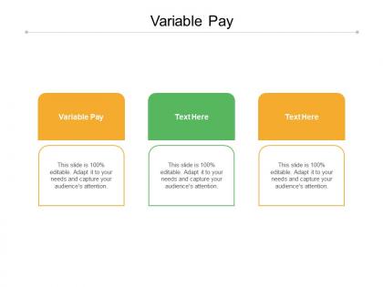 Variable pay ppt powerpoint presentation visual aids example file cpb