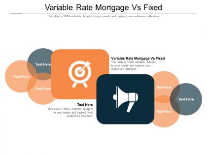 Variable rate mortgage vs fixed ppt powerpoint presentation file ideas cpb