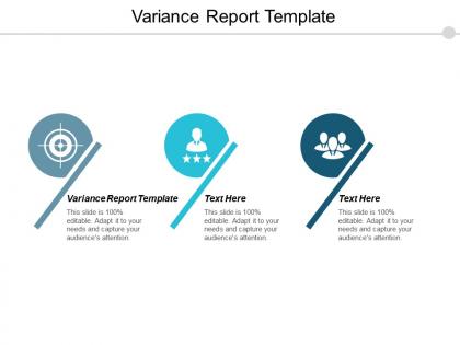 Variance report template ppt powerpoint presentation pictures graphic images cpb
