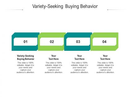 Variety seeking buying behavior ppt powerpoint presentation visual aids deck cpb