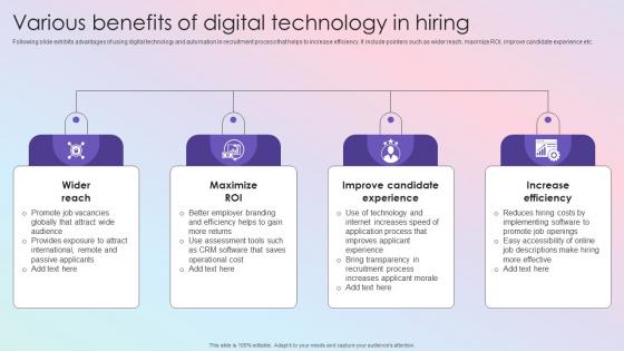 Various Benefits Of Digital Effective Guide To Build Strong Digital Recruitment