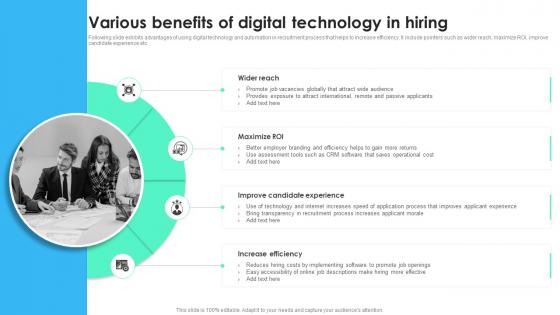 Various Benefits Of Digital Technology In Hiring Recruitment Technology