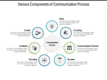 Various components of communication process