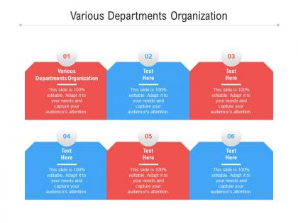 Various departments organization ppt powerpoint presentation infographic template shapes cpb