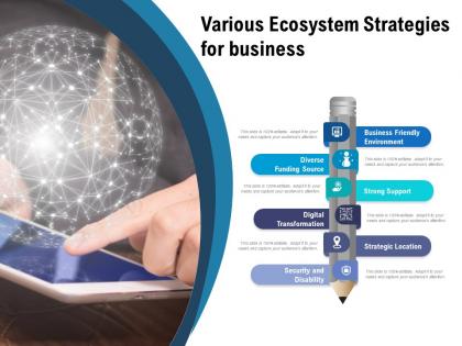 Various ecosystem strategies for business